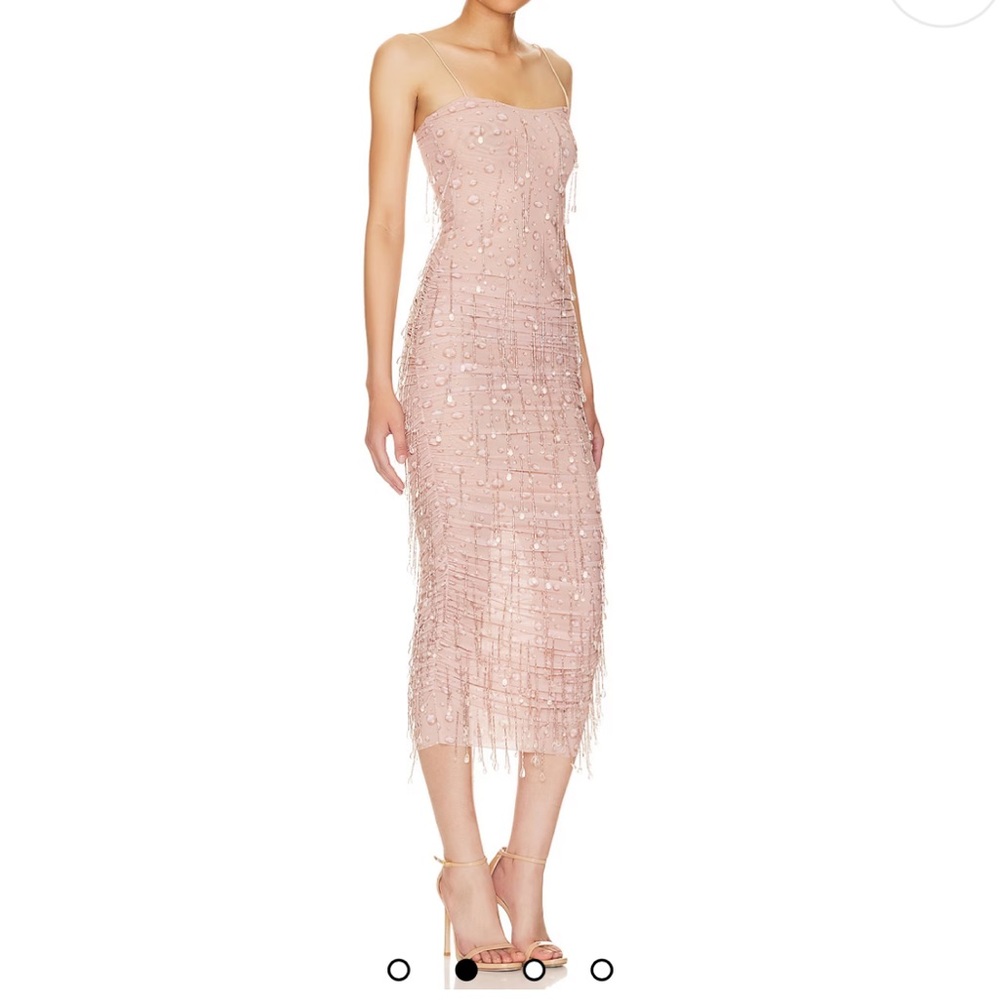 H:OURS Constanza Midi Dress in Water Droplets
